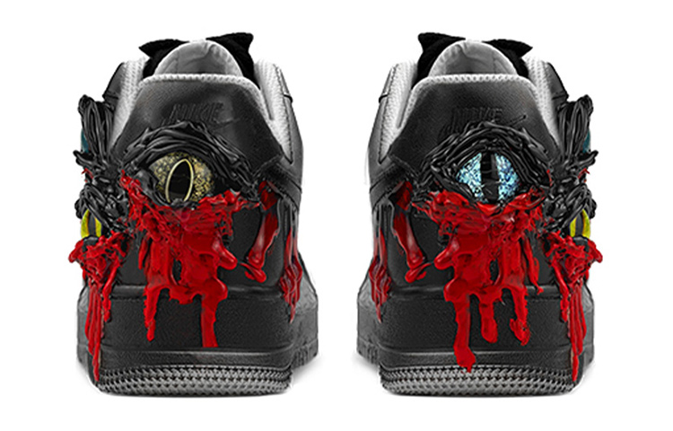 Purchase Nike Air Force 1 "Lágrimas de Cthulhu vs. Venom" DH2920-111(TeamY-女款克苏鲁毒液黑红)