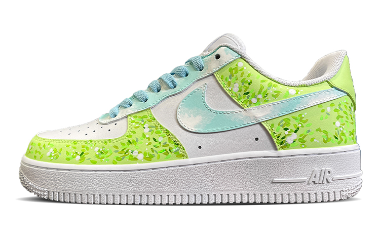 Buy 나이키 에어포스 1 LE '환상의 밀림' (커스텀) DH2920-111(TeamD-女款幻想丛林手绘涂鸦白绿