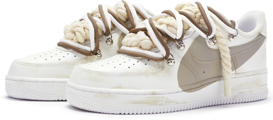 【定製球鞋】 Nike Air Force 1 Low 07 空軍一號 ''T10'' 特殊鞋盒 雙鞋帶 低幫 板鞋 男款 白卡其 Lookbook 【定製球鞋】 Nike Air Force 1 Low 07 空軍一號 ''T10'' 特殊鞋盒 雙鞋帶 低幫 板鞋 男款 白卡其