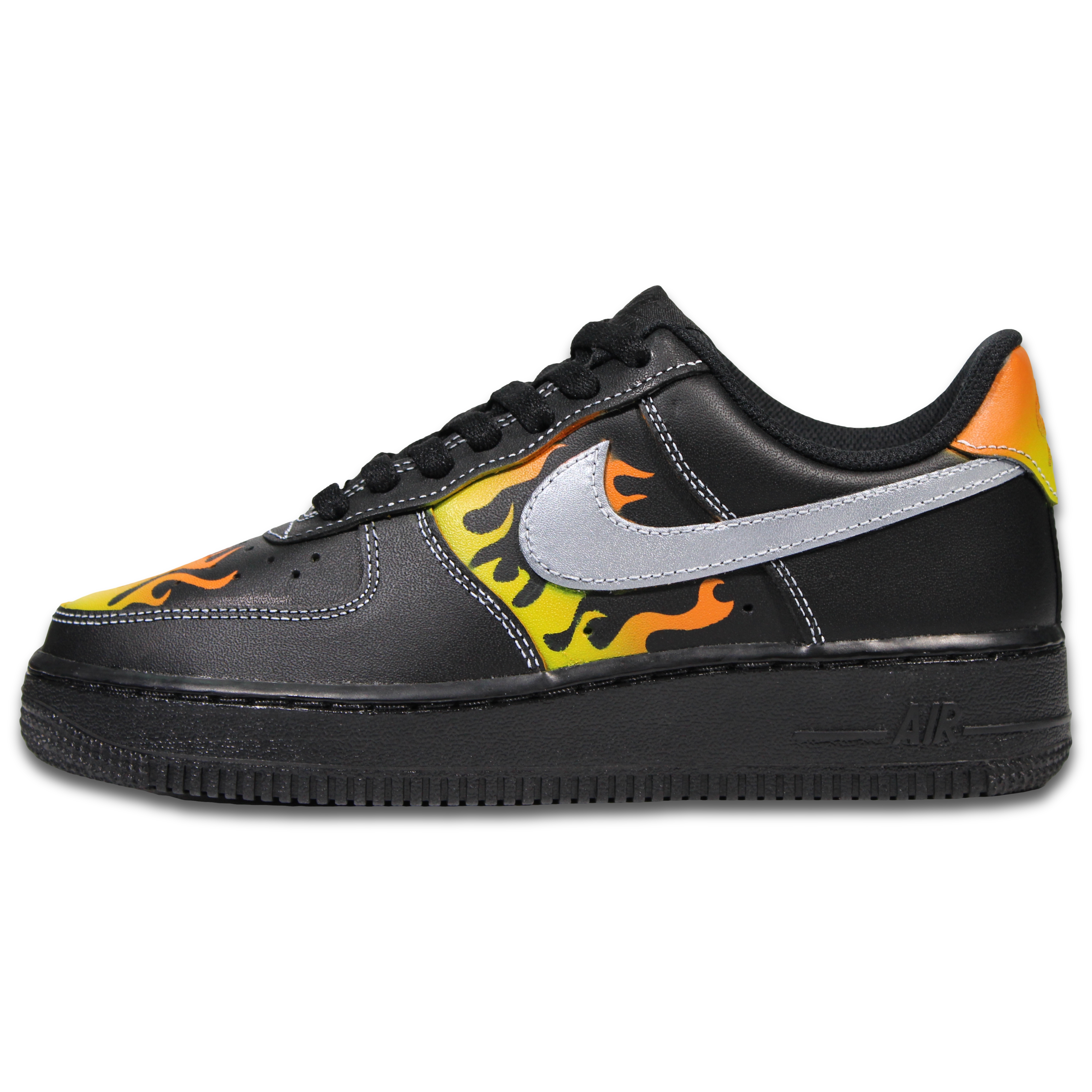 Buy [Personalizadas] Nike Air Force 1 Low '07 'Experimento Flameante en Negro' CW2288-001(Team30-黑火焰空军)