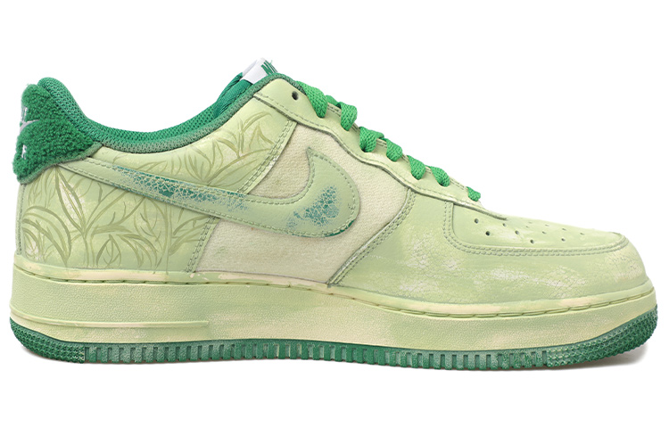 Order 【定制球鞋】Nike Air Force 1 Low 07 空軍一號 中國風 竹子 復古 浸染 Vibe風 低幫 板鞋 男款 綠色