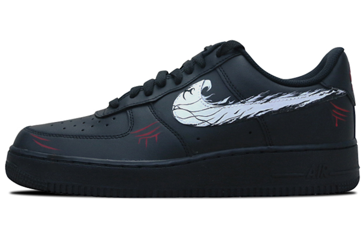 Buy Zapatillas Nike Air Force 1 Low '07 'Black Samurai Venom Scratch' CW2288-001(Team叁-男款喷绘手绘黑色毒液)