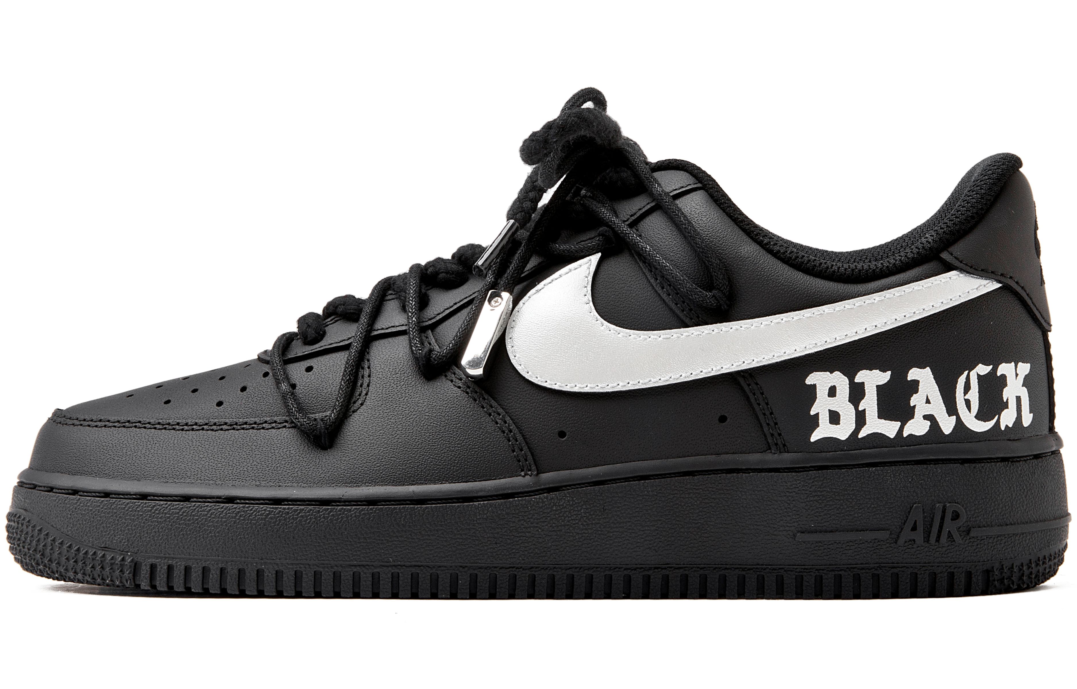 Buy [Kasut Custom] Nike Air Force 1 Low '07 'Samurai Hitam' CW2288-001(Team55-哑光黑银贰)