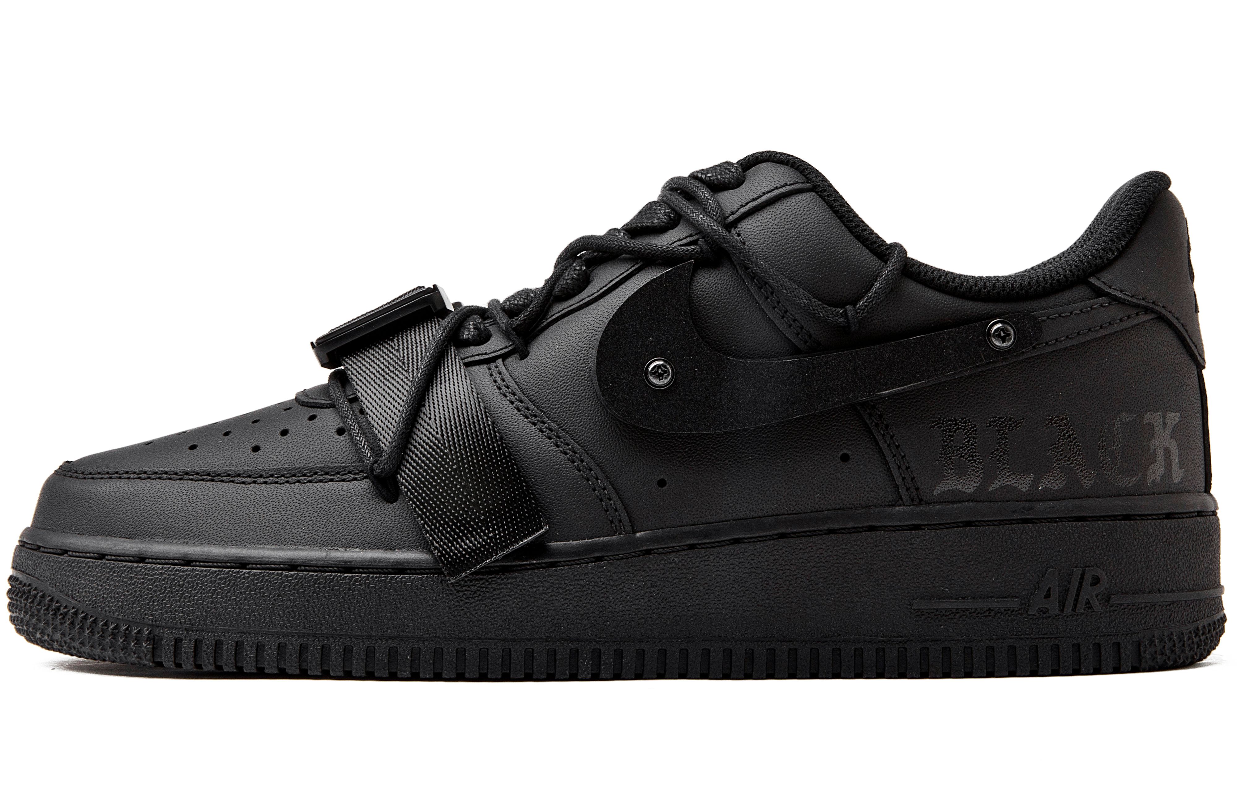 Buy 【定制球鞋】Nike Air Force 1 Low 07 空軍一號 黑武士 機能風 西裝暴徒 低幫 板鞋 男款 純黑