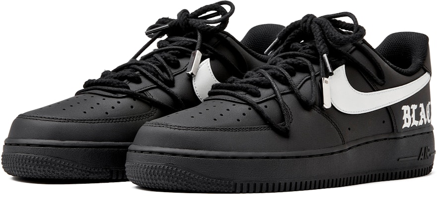 나이키 에어포스 1 '블랙 사무라이' (커스텀) CW2288-001(Team55-哑光黑银贰) Lookbook 나이키 에어포스 1 '블랙 사무라이' (커스텀) CW2288-001(Team55-哑光黑银贰)