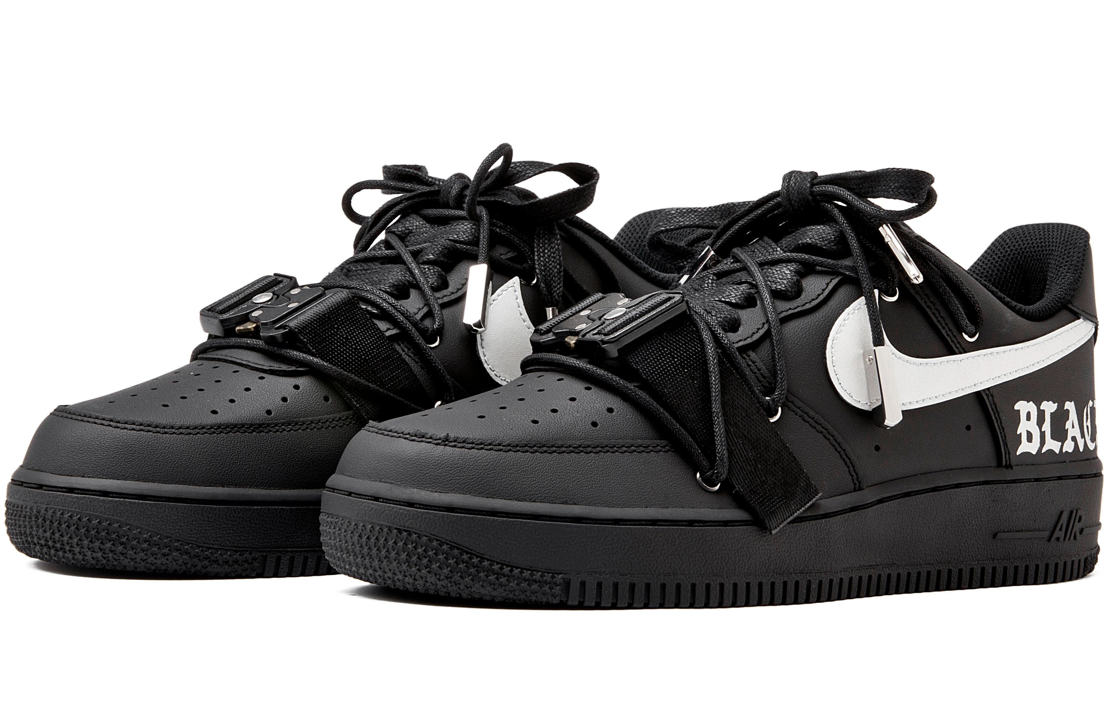 Lookbook Zapatillas Nike Air Force 1 Low '07 'Black Samurai - Dark Suit Thug' CW2288-001(Team55-哑光黑银肆S-BOX)