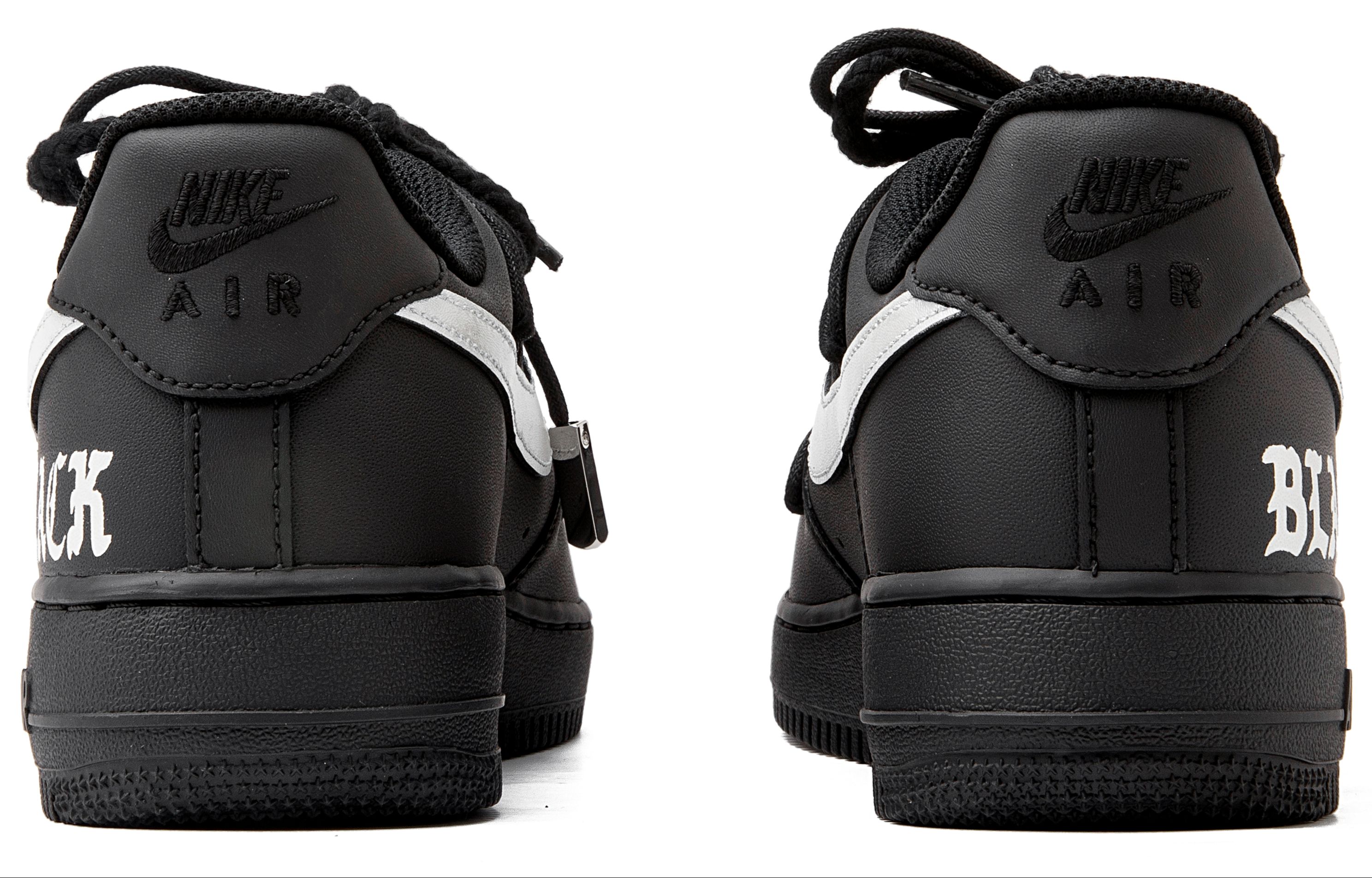 Shop [Kasut Custom] Nike Air Force 1 Low '07 'Samurai Hitam' CW2288-001(Team55-哑光黑银贰)