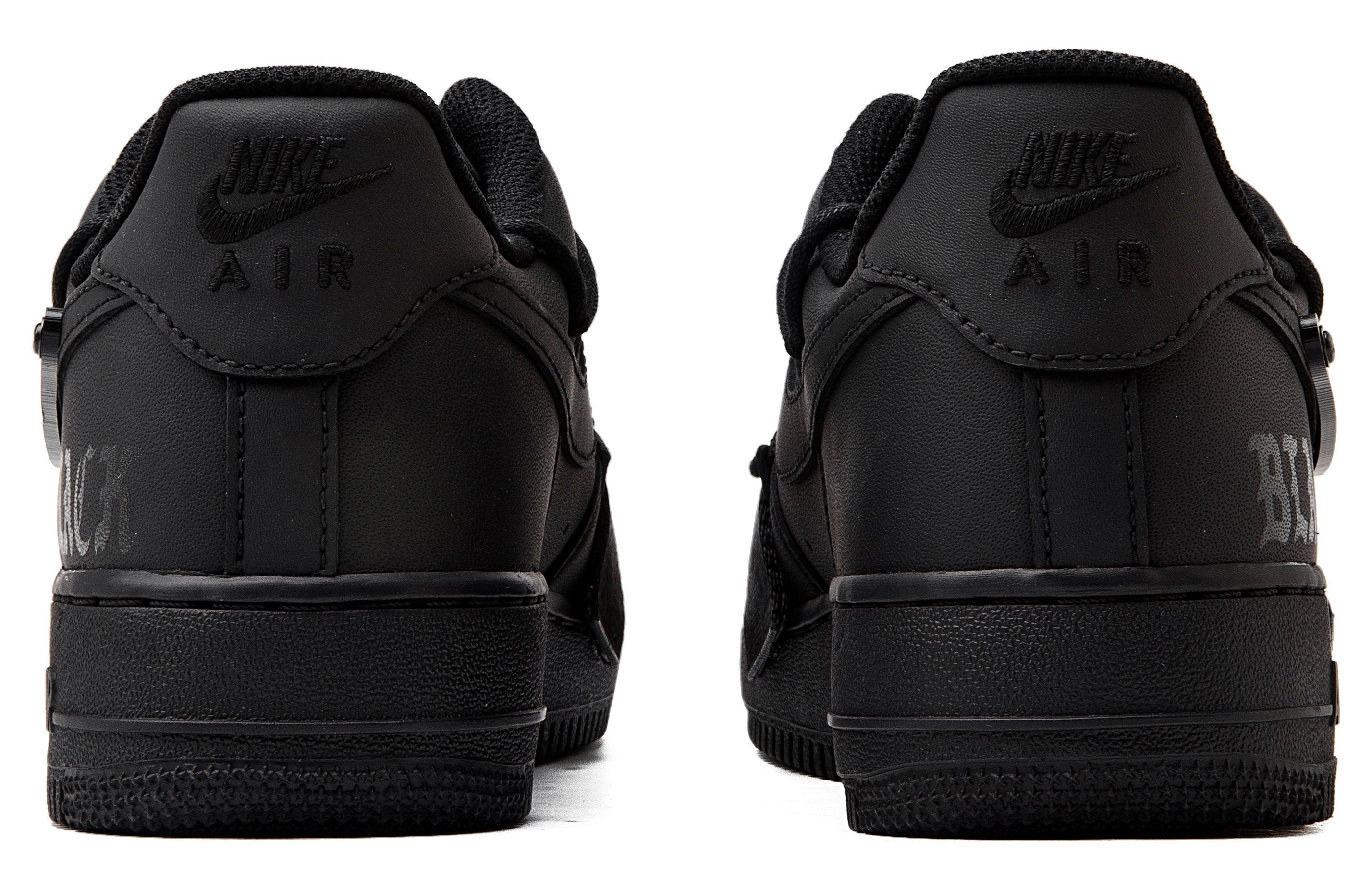 Shop 【定制球鞋】Nike Air Force 1 Low 07 空軍一號 黑武士 機能風 西裝暴徒 低幫 板鞋 男款 純黑