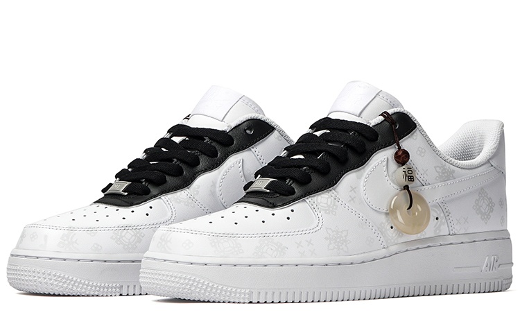 Lookbook [Zapatillas Personalizadas] Nike Air Force 1 Low '07 'Seda Negra' CW2288-111(Team拾柒-男款低帮黑丝绸板鞋黑白)