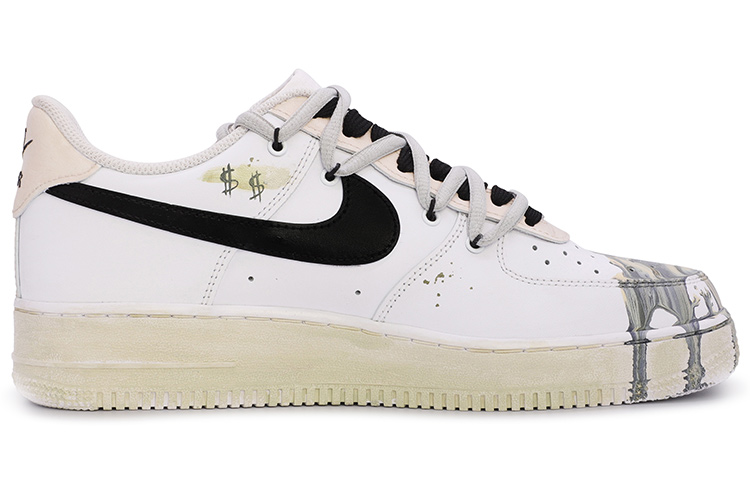 Order [Sepatu Custom] Nike Air Force 1 Low '07 'Hitam Kuning Grafiti' CW2288-111(TeamM-男鎏金岁月流体)