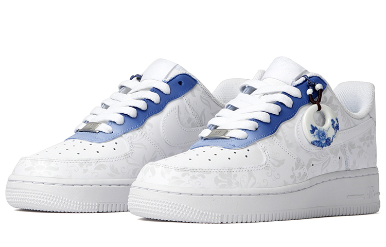 Lookbook [Sepatu Custom] Nike Air Force 1 Low '07 'Biru Porselen' CW2288-111(Team拾柒-男款低帮青花瓷板鞋白蓝)