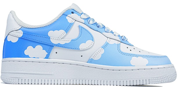 【定制球鞋】Nike Air Force 1 Low 07 空軍一號 玖制 藍天白雲 浪漫藍天 雲朵 漸變 晴天 復古 經典 低幫 板鞋 男款 藍色 Order 【定制球鞋】Nike Air Force 1 Low 07 空軍一號 玖制 藍天白雲 浪漫藍天 雲朵 漸變 晴天 復古 經典 低幫 板鞋 男款 藍色