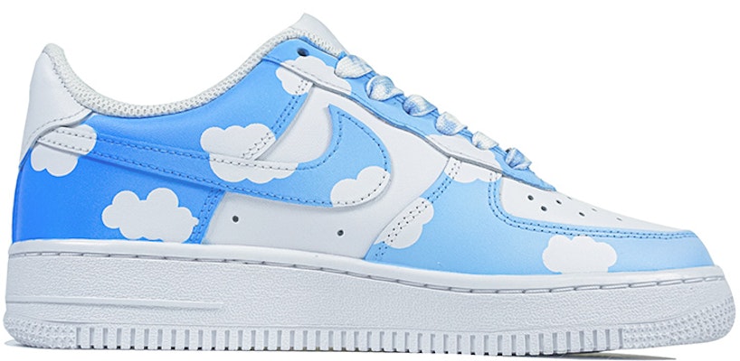 【定制球鞋】Nike Air Force 1 Low 07 空軍一號 玖制 藍天白雲 浪漫藍天 雲朵 漸變 晴天 復古 經典 低幫 板鞋 男款 藍色 Order 【定制球鞋】Nike Air Force 1 Low 07 空軍一號 玖制 藍天白雲 浪漫藍天 雲朵 漸變 晴天 復古 經典 低幫 板鞋 男款 藍色