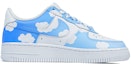 Order 【定制球鞋】Nike Air Force 1 Low 07 空軍一號 玖制 藍天白雲 浪漫藍天 雲朵 漸變 晴天 復古 經典 低幫 板鞋 男款 藍色