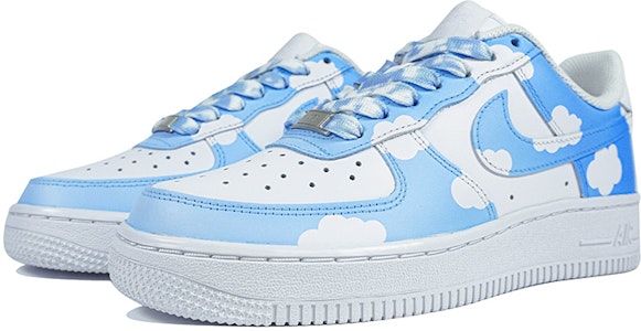 【定制球鞋】Nike Air Force 1 Low 07 空軍一號 玖制 藍天白雲 浪漫藍天 雲朵 漸變 晴天 復古 經典 低幫 板鞋 男款 藍色 Lookbook 【定制球鞋】Nike Air Force 1 Low 07 空軍一號 玖制 藍天白雲 浪漫藍天 雲朵 漸變 晴天 復古 經典 低幫 板鞋 男款 藍色