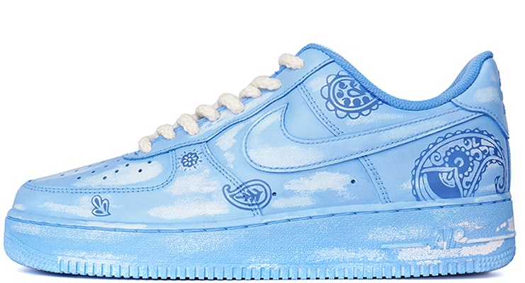 Zapatillas Nike Air Force 1 Low '07 'Azul Blanco Flores Desgastadas' CW2288-111(Team拾柒-男女款腰果花破旧感蓝白) Buy Zapatillas Nike Air Force 1 Low '07 'Azul Blanco Flores Desgastadas' CW2288-111(Team拾柒-男女款腰果花破旧感蓝白)