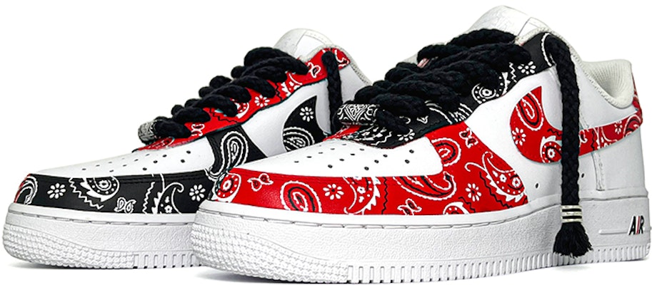 【定制鞋款】耐克空军1号低帮'07 '腰果花不对称' CW2288-111(Team肆-男款腰果花喷绘) Lookbook 【定制鞋款】耐克空军1号低帮'07 '腰果花不对称' CW2288-111(Team肆-男款腰果花喷绘)