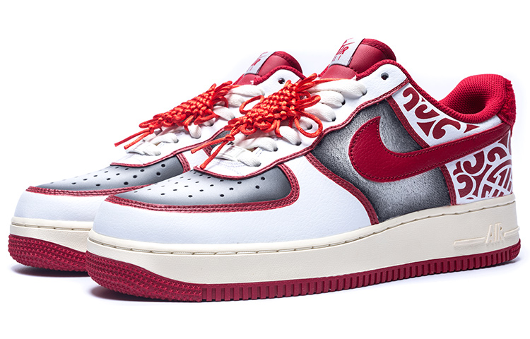 Lookbook [定制鞋款] 耐克空军一号低帮 '07 '新年剪纸' DO5220-161(Team1-中国结剪纸)