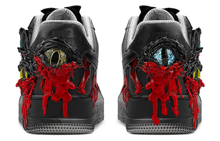 Purchase [Sepatu Custom] Nike Air Force 1 Low '07 'Cthulhu Blood Tears vs Venom Dark Series' CW2288-111(TeamY-男款克苏鲁毒液黑红)