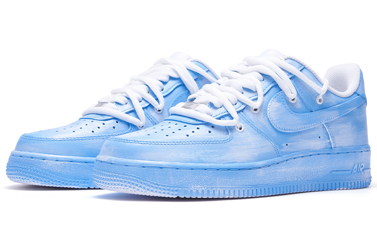 Lookbook Zapatillas Nike Air Force 1 Low '07 'Personalizadas Azul y Blanco' CW2288-111(TeamR-男款迷幻蓝S-BOX)