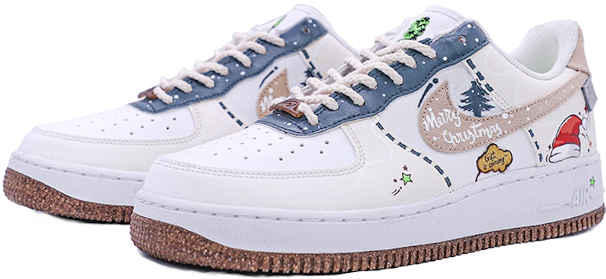 나이키 에어포스 1 로우 '다빈치 히말라야 루바브 크리스마스' (커스텀) CZ0338-101(TeamM-男款圣诞夜绿棕) Lookbook 나이키 에어포스 1 로우 '다빈치 히말라야 루바브 크리스마스' (커스텀) CZ0338-101(TeamM-男款圣诞夜绿棕)