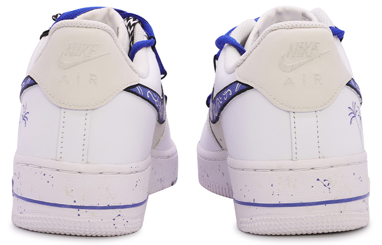 Shop [カスタムシューズ] ナイキエアフォース1 ロー '07 'ダヴィンチカリフォルニアフルイド' CW2288-111(TeamM-男款笑脸白蓝)