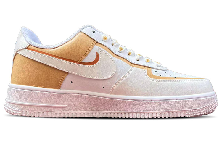 Order 【定制球鞋】 Nike Air Force 1 Low 07 空軍一號 小雛菊 解構風 清新 特殊鞋帶 手繪彩繪 低幫 板鞋 男款 黃白