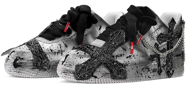 【カスタムシューズ】ナイキエアフォース1ロー'07「ダーククロスゴシック」 CW2288-111(TeamY-男款十字架黑灰) Lookbook 【カスタムシューズ】ナイキエアフォース1ロー'07「ダーククロスゴシック」 CW2288-111(TeamY-男款十字架黑灰)