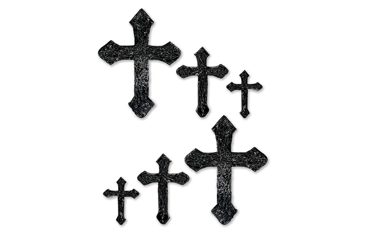 Cheap [定制鞋] 耐克空军一号低帮 '07 '暗黑哥特' CW2288-111(TeamY-男款十字架黑灰)