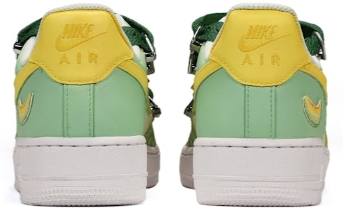 【客製化球鞋】Nike Air Force 1 Low '07 空軍一號 爆裂紋 哈密瓜皮貼 解構風 低筒 板鞋 男款 黃綠 Shop 【客製化球鞋】Nike Air Force 1 Low '07 空軍一號 爆裂紋 哈密瓜皮貼 解構風 低筒 板鞋 男款 黃綠