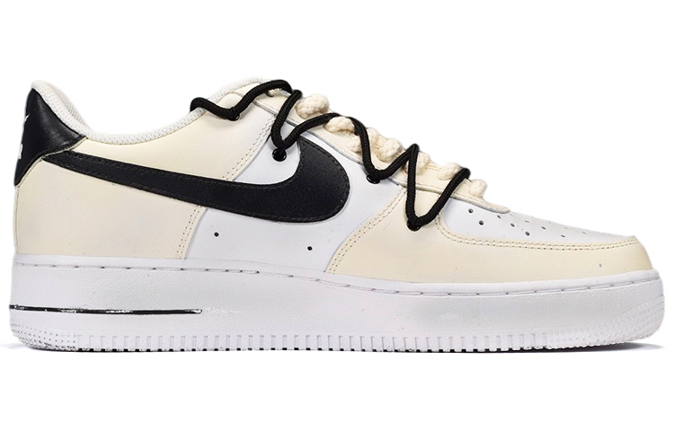Order 나이키 에어포스 1 '07 베이지 스마일 패치 (커스텀) CW2288-111(TeamE-男款做旧笑脸S-BOX)