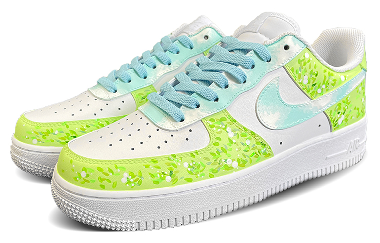 [Custom Shoes] Nike Air Force 1 Low '07 'Fantasy Jungle Gradient Leaf Hand-Painted Graffiti' 圖 3