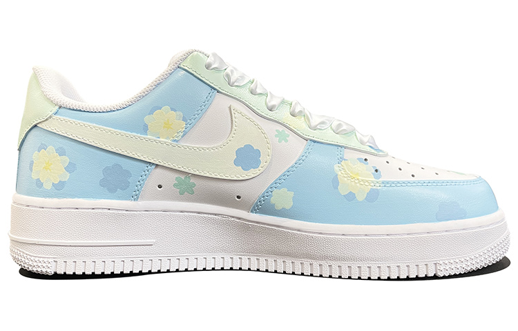 Order [定制鞋] 耐克空军1号低帮 '07 '花卉珍珠涂鸦' 315122-111(TeamD-男款花朵珍珠手绘涂鸦)