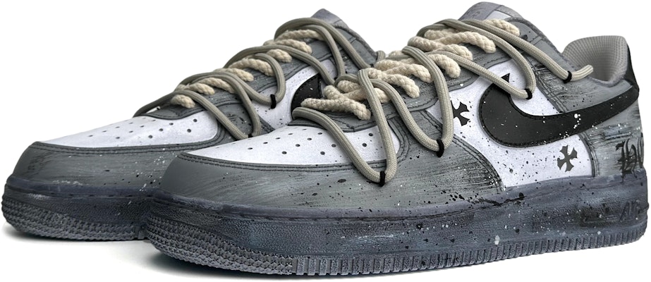 【定制鞋款】耐克空军一号低帮 '07 ‘哥特永恒’ CW2288-111(Team87-哥特永恒男款灰黑) Lookbook 【定制鞋款】耐克空军一号低帮 '07 ‘哥特永恒’ CW2288-111(Team87-哥特永恒男款灰黑)