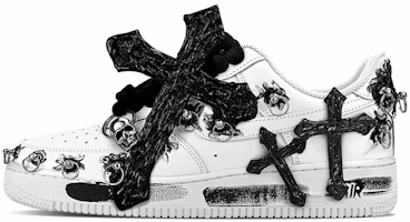 カスタムAF1 '07 ゴシックスカルクロス CW2288-111(TeamY-男款骷髅黑白) Buy カスタムAF1 '07 ゴシックスカルクロス CW2288-111(TeamY-男款骷髅黑白)