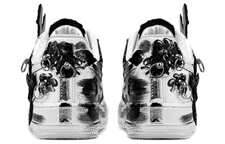 Shop カスタムAF1 '07 ゴシックスカルクロス CW2288-111(TeamY-男款骷髅黑白)