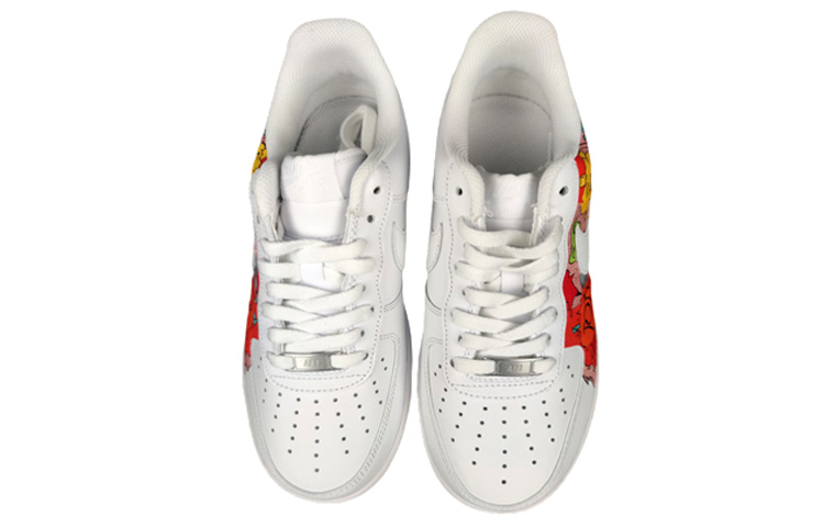 Shop [定制鞋] 耐克 空军 1 低帮 '07 '涂鸦红白' CW2288-111(Team5-男款涂鸦白红)