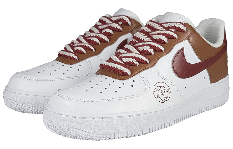 Lookbook Zapatillas Nike Air Force 1 Low '07 'Pintura Tinta Marrón' CW2288-111(TeamNine-卯兔棕褐)