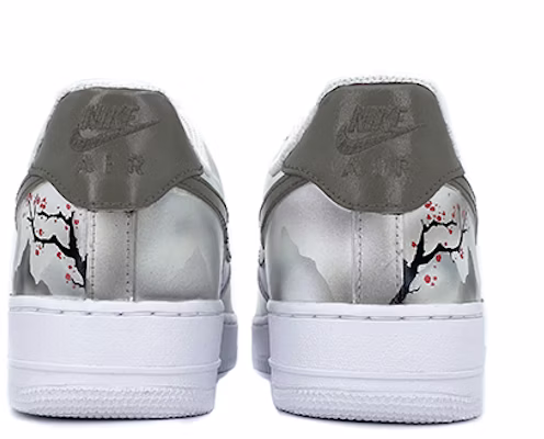 【訂製球鞋】 Nike Air Force 1 Low ’07 空軍一號 山水畫 噴塗手繪 低筒 板鞋 男女同款 淺灰 Shop 【訂製球鞋】 Nike Air Force 1 Low ’07 空軍一號 山水畫 噴塗手繪 低筒 板鞋 男女同款 淺灰
