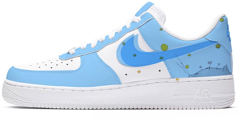 ナイキAF1 '07 カスタム「星の王子様」青白 315122-111(TeamE-第五期男款小王子喷绘蓝白) Buy ナイキAF1 '07 カスタム「星の王子様」青白 315122-111(TeamE-第五期男款小王子喷绘蓝白)