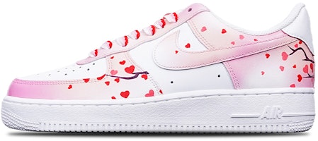 【訂製球鞋】Nike Air Force 1 Low '07 空軍一號 Vibe風格 手繪噴繪 愛心樹 520情人節主題 限量100雙送特殊鞋盒 復古 休閒 低幫 板鞋 男款 粉紅白 Buy 【訂製球鞋】Nike Air Force 1 Low '07 空軍一號 Vibe風格 手繪噴繪 愛心樹 520情人節主題 限量100雙送特殊鞋盒 復古 休閒 低幫 板鞋 男款 粉紅白
