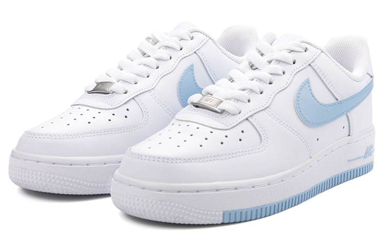 Lookbook Zapatillas Nike Air Force 1 Low '07 'Misty Blue Graffiti' Custom CW2288-111(Team18-AF1低帮男款灰蓝白)