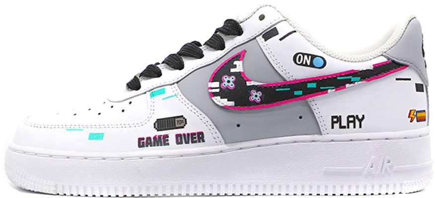 ナイキ AF1 '07 カスタム「ピクセルサイバーパンク」 CW2288-111(TeamM-赛博朋克黑白灰) Buy ナイキ AF1 '07 カスタム「ピクセルサイバーパンク」 CW2288-111(TeamM-赛博朋克黑白灰)