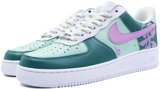 【定制球鞋】 Nike Air Force 1 Low 07 群青日和 經典復古風格 低幫 板鞋 男款 粉綠 Lookbook 【定制球鞋】 Nike Air Force 1 Low 07 群青日和 經典復古風格 低幫 板鞋 男款 粉綠
