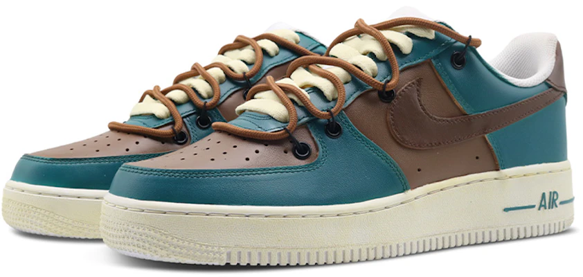 【定制球鞋】Nike Air Force 1 Low 07 空軍一號 復古男孩 Vibe風做舊 解構鞋帶 噴繪 低幫 板鞋 男款 馬爾斯綠棕 Lookbook 【定制球鞋】Nike Air Force 1 Low 07 空軍一號 復古男孩 Vibe風做舊 解構鞋帶 噴繪 低幫 板鞋 男款 馬爾斯綠棕