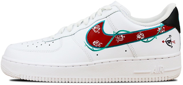 【定制球鞋】Nike Air Force 1 Low ’07 是在玩鞋 玫瑰戀人 邱比特 情侶 愛情 手繪噴繪 防滑 低幫 板鞋 男款 紅綠拼色 Buy 【定制球鞋】Nike Air Force 1 Low ’07 是在玩鞋 玫瑰戀人 邱比特 情侶 愛情 手繪噴繪 防滑 低幫 板鞋 男款 紅綠拼色