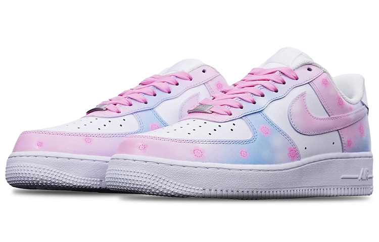 Lookbook 【定制鞋款】耐克 Air Force 1 Low '07 '樱花渐变' - 情人节限量版 CW2288-111(TeamT-男款樱花S-BOX)