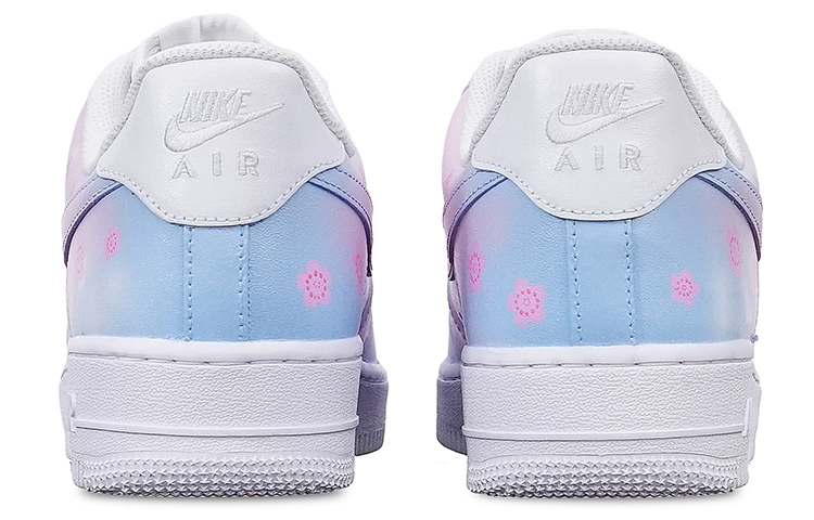 Shop 【定制鞋款】耐克 Air Force 1 Low '07 '樱花渐变' - 情人节限量版 CW2288-111(TeamT-男款樱花S-BOX)
