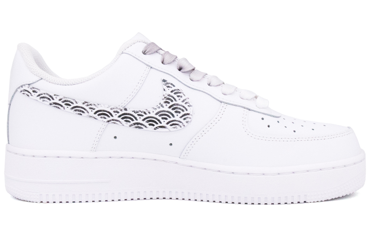 Order [Sepatu Kustom] Nike Air Force 1 Low '07 'Gelombang Seigaiha' CW2288-111(TeamNine-男款青海波纹)