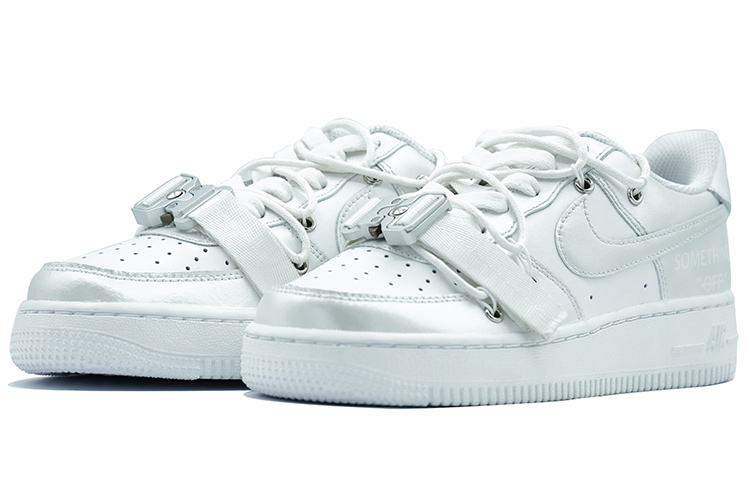 Lookbook [Sepatu Custom] Nike Air Force 1 Low '07 'Silver White Deconstructed' CW2288-111(Team6-机能银白S-BOX)